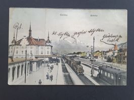 AK Goldau SZ , Bahnhof , 1909