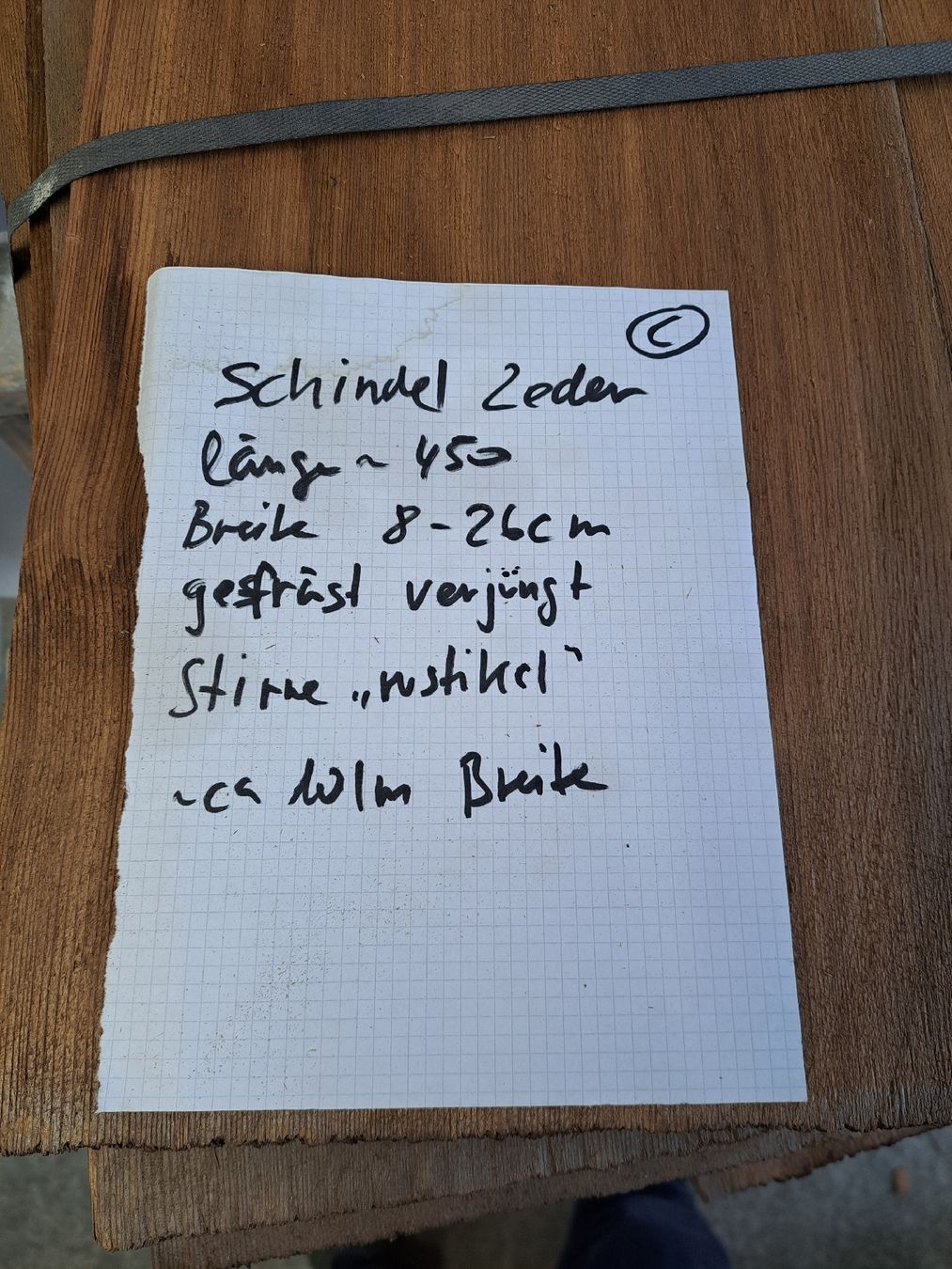 Holzartikel: Schindeln Zedernholz – Neu (gemäss Beschreibung) aus Buochs von oeab2