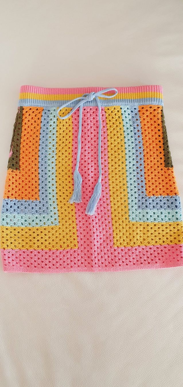 Mango Gonne: Bunter Rock Mango XS/34 neu Strick – Nuovo e nell'imballaggio originale da Stansstad venduto da InStyle8 1