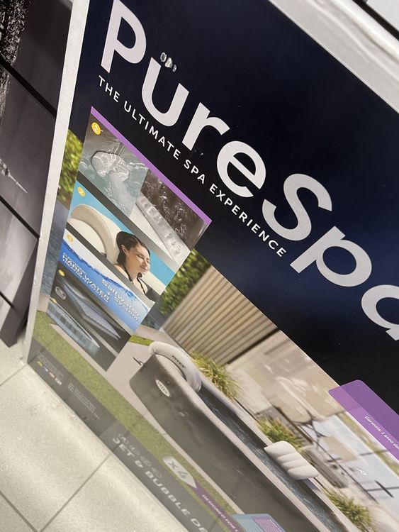 PureSpa Aufblasbarer Whirlpool Mit 150 Luftdüsen - Sprudelbad Für 4-6 Personen