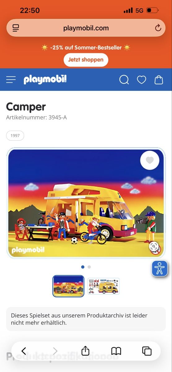 Playmobil Spielzeuge: Playmobil Camper 3945-A  – Gebraucht aus Teufenthal AG von nat_wfg9 3