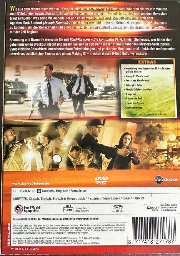 Tutti i DVDs: FlashForward - Die komplette Serie (DVD) – Usato da Beringen venduto da Mantafisch1 1