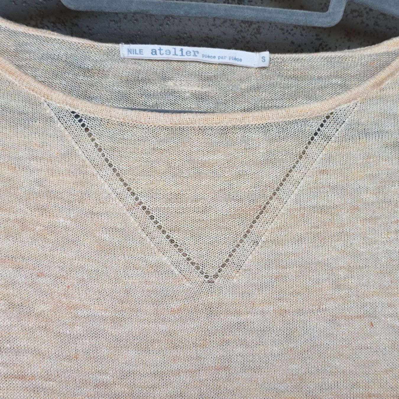 Nile Pulls & Sweat-shirts: 🐸 NILE LEINEN PULLOVER S APRICOT LEINENPULLOVER – D'occasion à Môtier (Vully) par Frogs 5