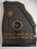 Harpe Zither Antique - Instrument de Collection Rare!