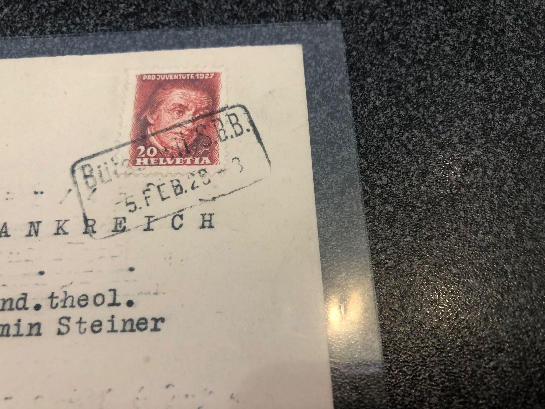 Tutti i francobolli: Bahnstempel BüTSCHWIL 1928 – Usato da Lufingen venduto da Rac0 3