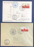 1943 - Pro Aero Brief + Postkarte Oskar Bider 30 J.Alpenflug