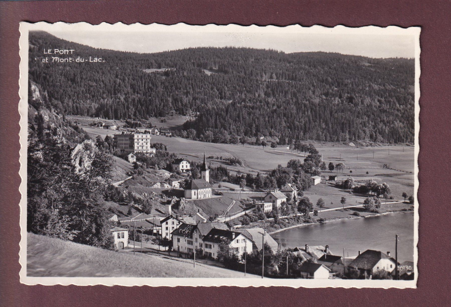Cartoline postali: LE PONT et Mont-du-Lac - 1954 – Usato da Pully venduto da nicecards