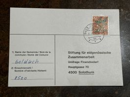 Historischer Finanzantrag Solothurn 1975 Goldach