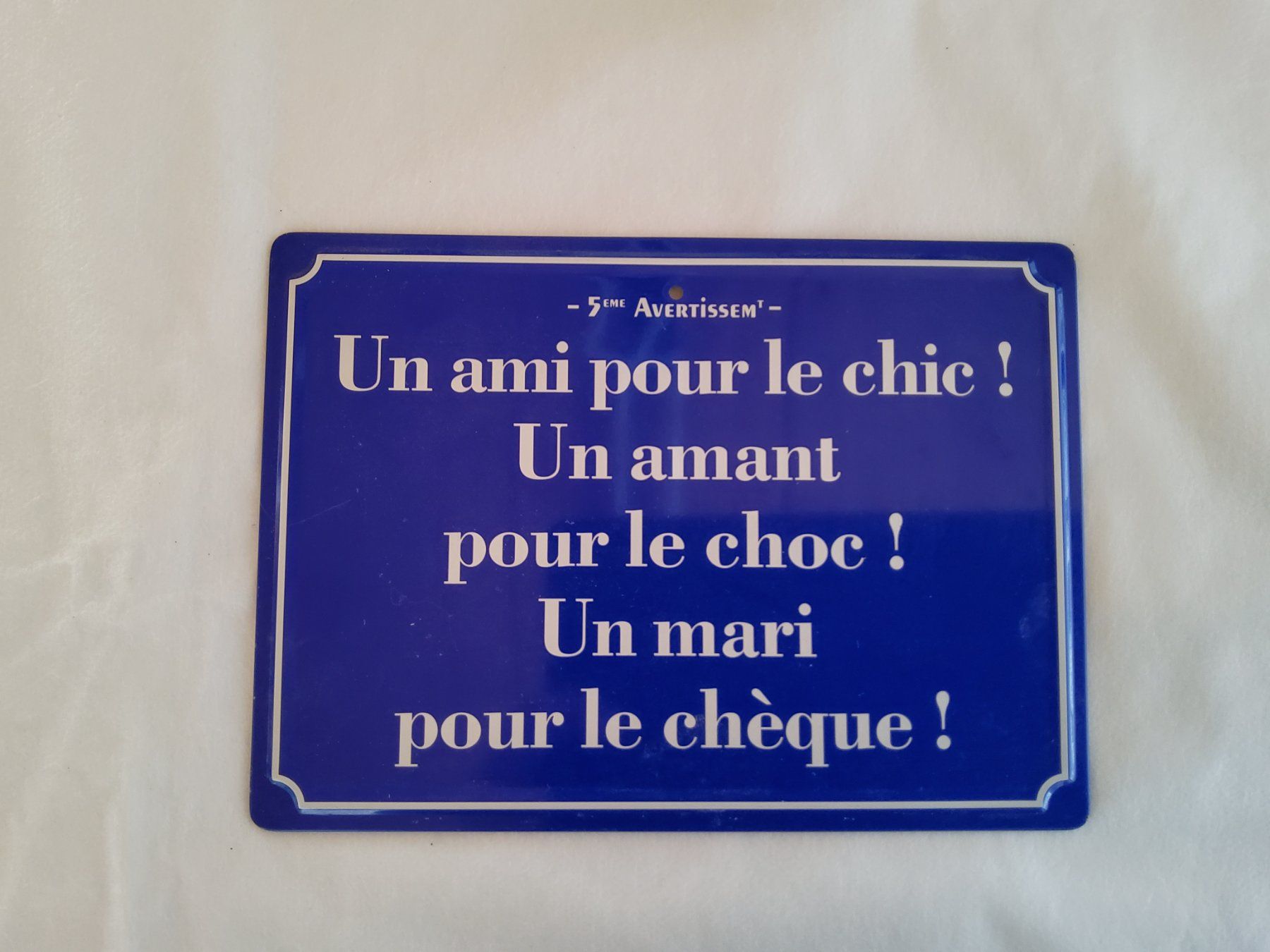 Insegne: Plaque décorative en métal – Usato da Malleray venduto da Broc-antique 2