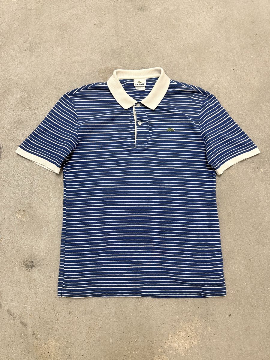 Lacoste Magliette Polo: Polo Lacoste rayé bleu et blanc taille 5  – Nuovo (secondo la descrizione) da Cheseaux-Lausanne venduto da siw_n69c