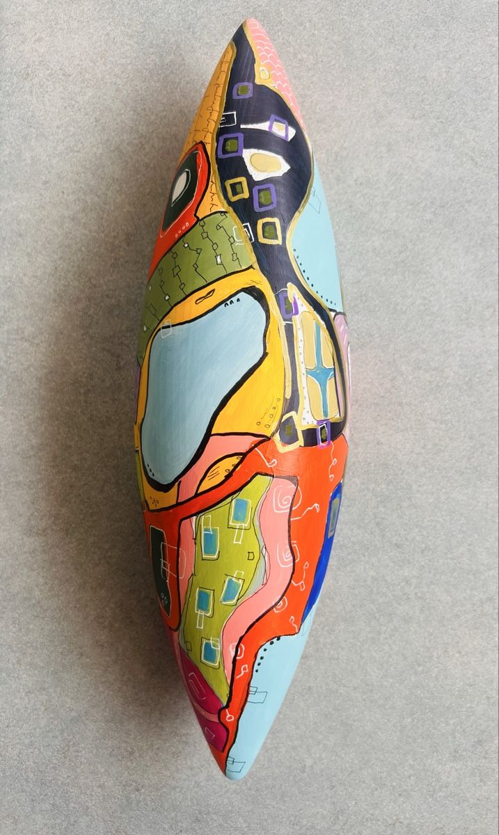 Sculture & Statue: Moderne Deko-Skulptur, handbemalt - ein Blickfang! – Nuovo e nell'imballaggio originale da Kreuzlingen venduto da eszanza 1