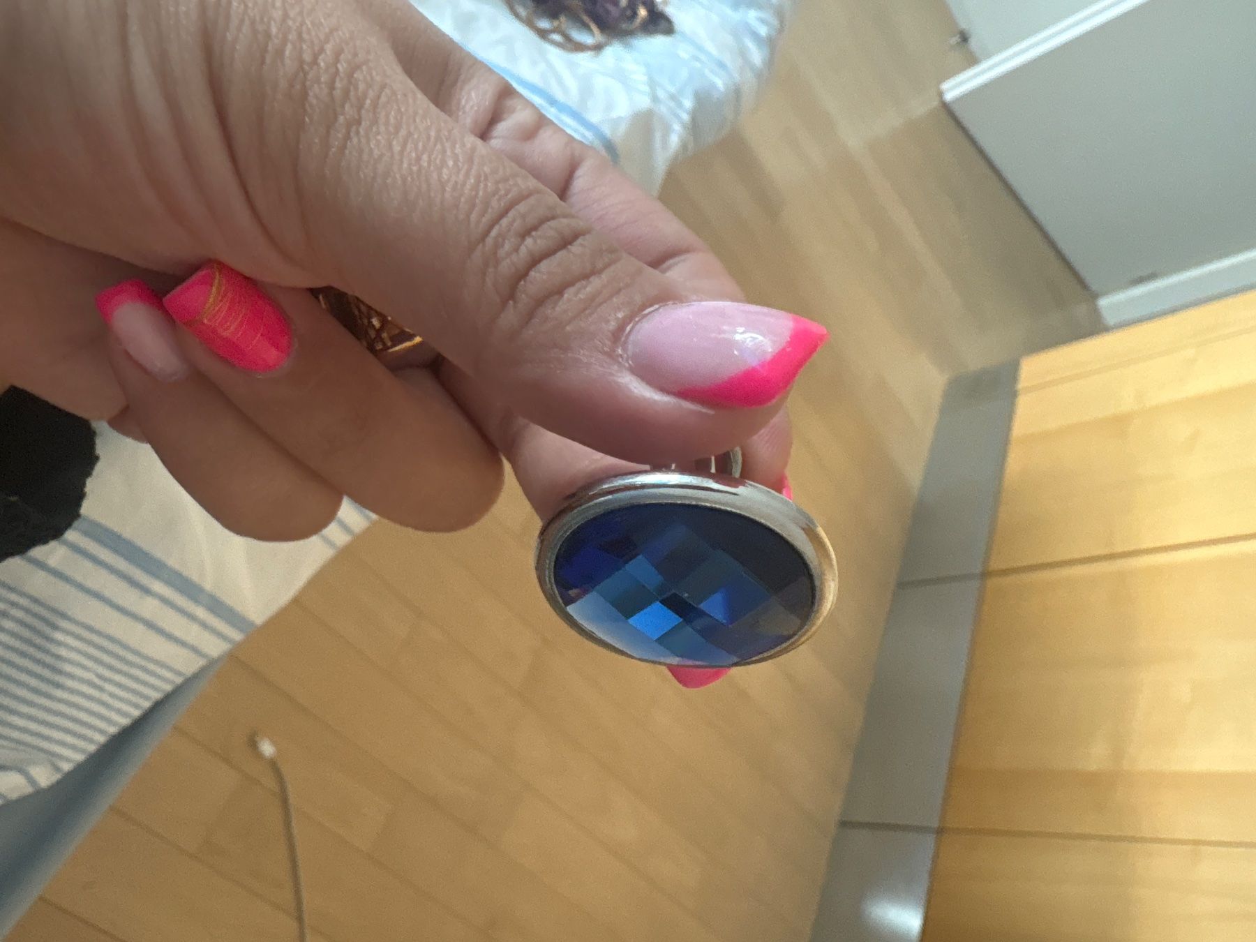Anelli: Bague  bleu ovale  argenté – Usato da Puidoux venduto da ray_2b5z 1