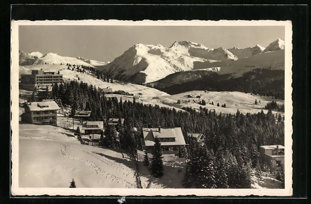 Cartoline postali: Prätschli, Ansiedlung ob Arosa, Winterl – Usato da Berlin venduto da bartko-reher