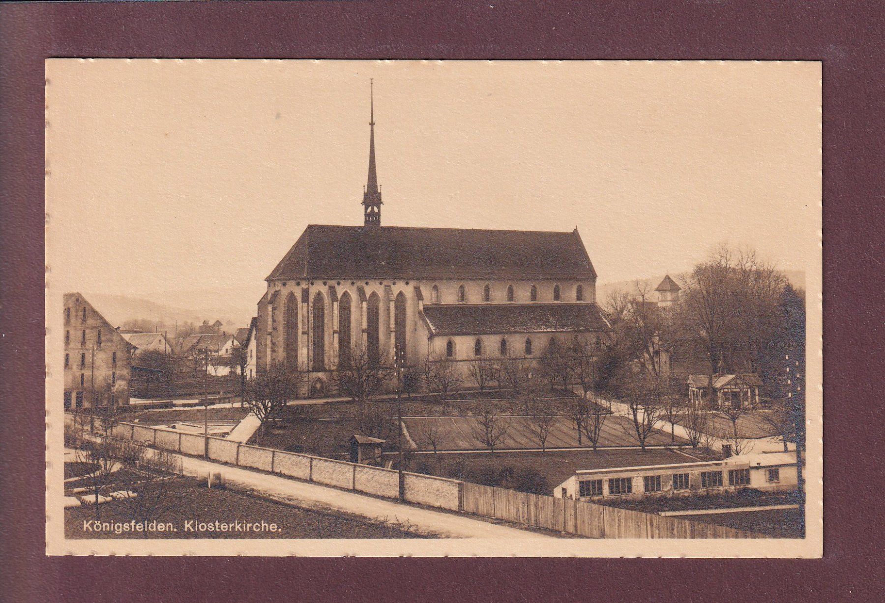 Ansichtskarten: KÖNIGSFELDEN - Klosterkirche – Gebraucht aus Pully von nicecards
