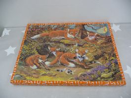 altes Penelope Baby - Puzzle 60 Familie Fuchs Fuchsfamilie