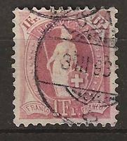 CH071d - Helvetia debout 71d  obl.