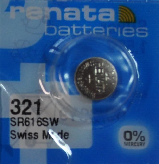 Caricatori & Batterie: Renata Batterie Typ 321, SR616SW, Knopfbatterie – Nuovo e nell'imballaggio originale da Courlevon venduto da HotSaleandPrice