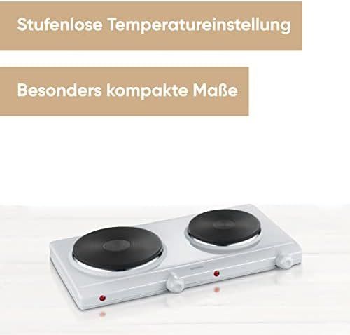 Herde: Doppel Kochplatte Küche Büro oder Camping kleine Herdplatte – Neu und originalverpackt aus Hundwil von Mr.Wong 3