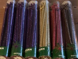 6 Weihnachtes-Sterne, versch. Farben und Grössen