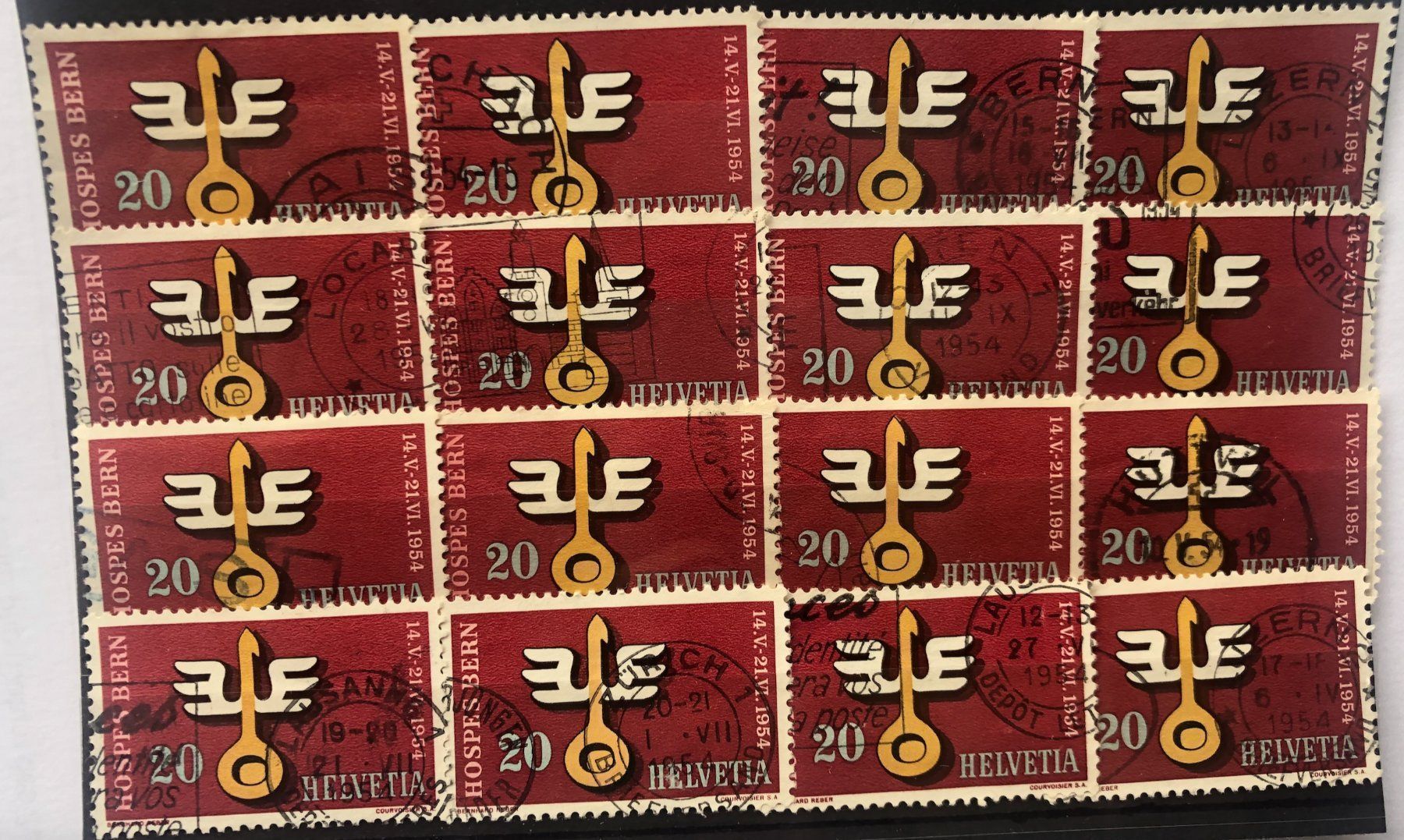 Tutti i francobolli: Nr.317 mit Stempel Einsteckkarte Voll – Usato da Aarau venduto da Billa007