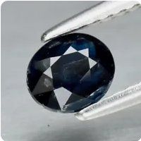 Vrai Echt 0.48ct Natur Turmalin blau unbehandelt Indigolith