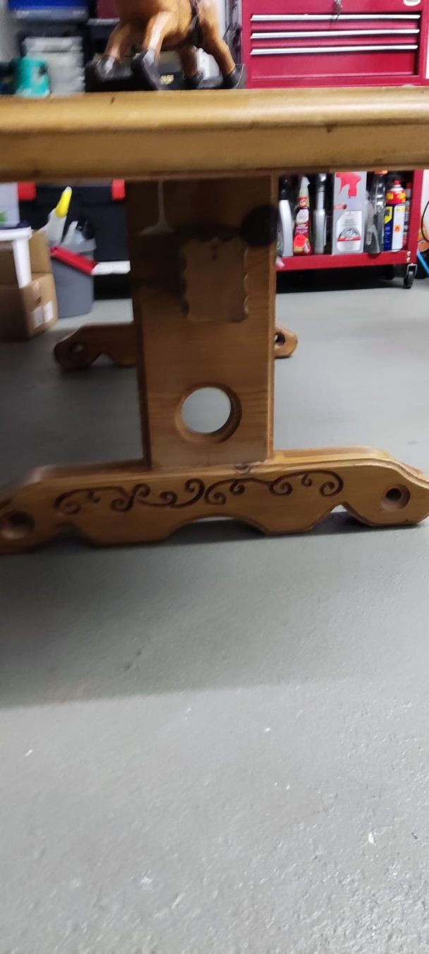 Tavoli: Rustikaler Salontisch mit Schieferplatte. Super Zustand – Usato da Wangs venduto da Seppi62 2