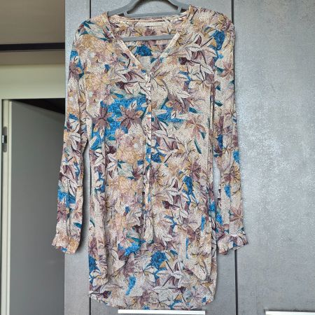 🐸 NILE BLUSE XS MOSAIK LUFTIGE VISKOSE WIE NEU