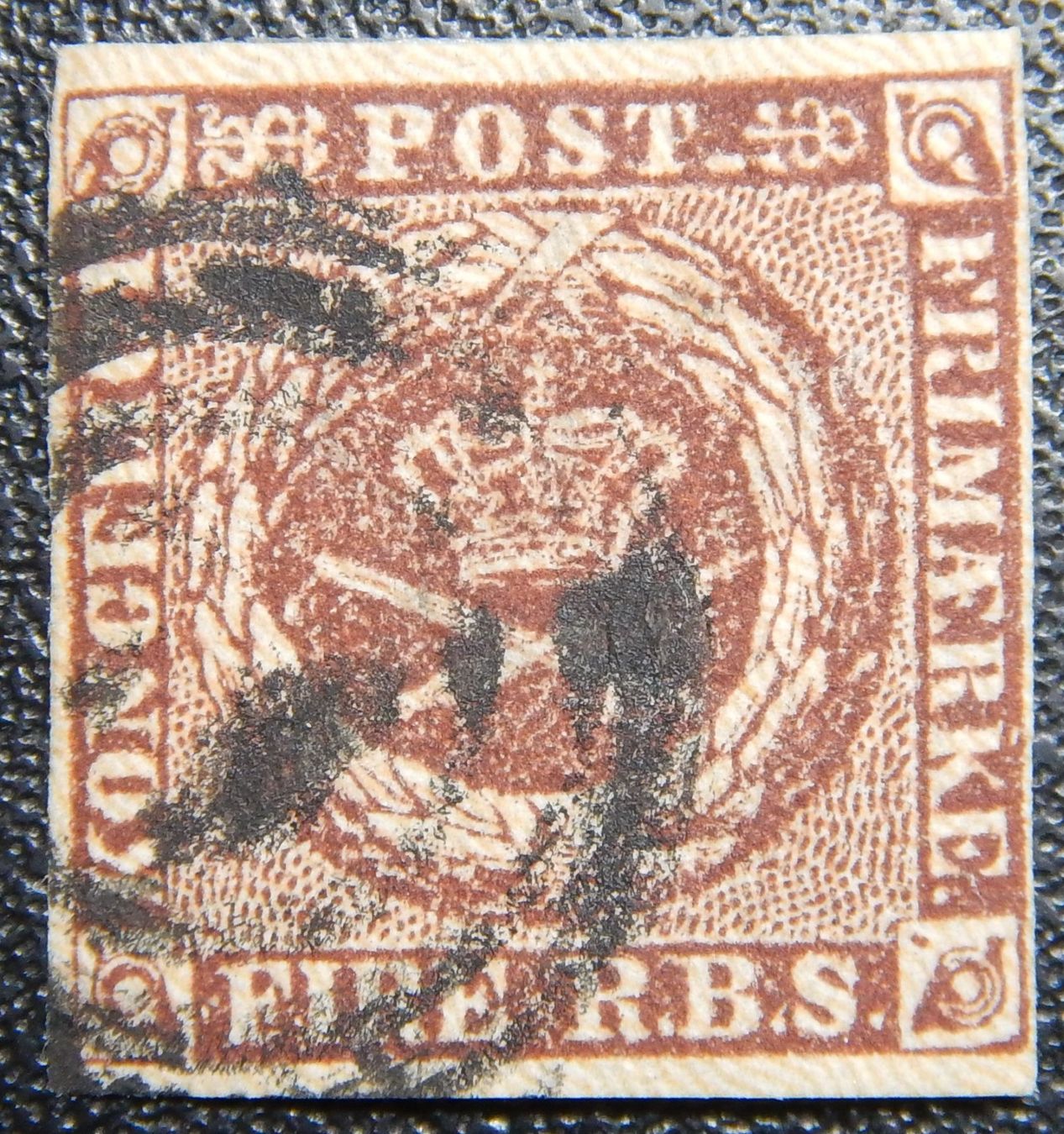 Tutti i francobolli: Dänemark Kat. 1 gest. 1851 Kat. 45 Euro – Usato da Zürich venduto da Muehlekauf