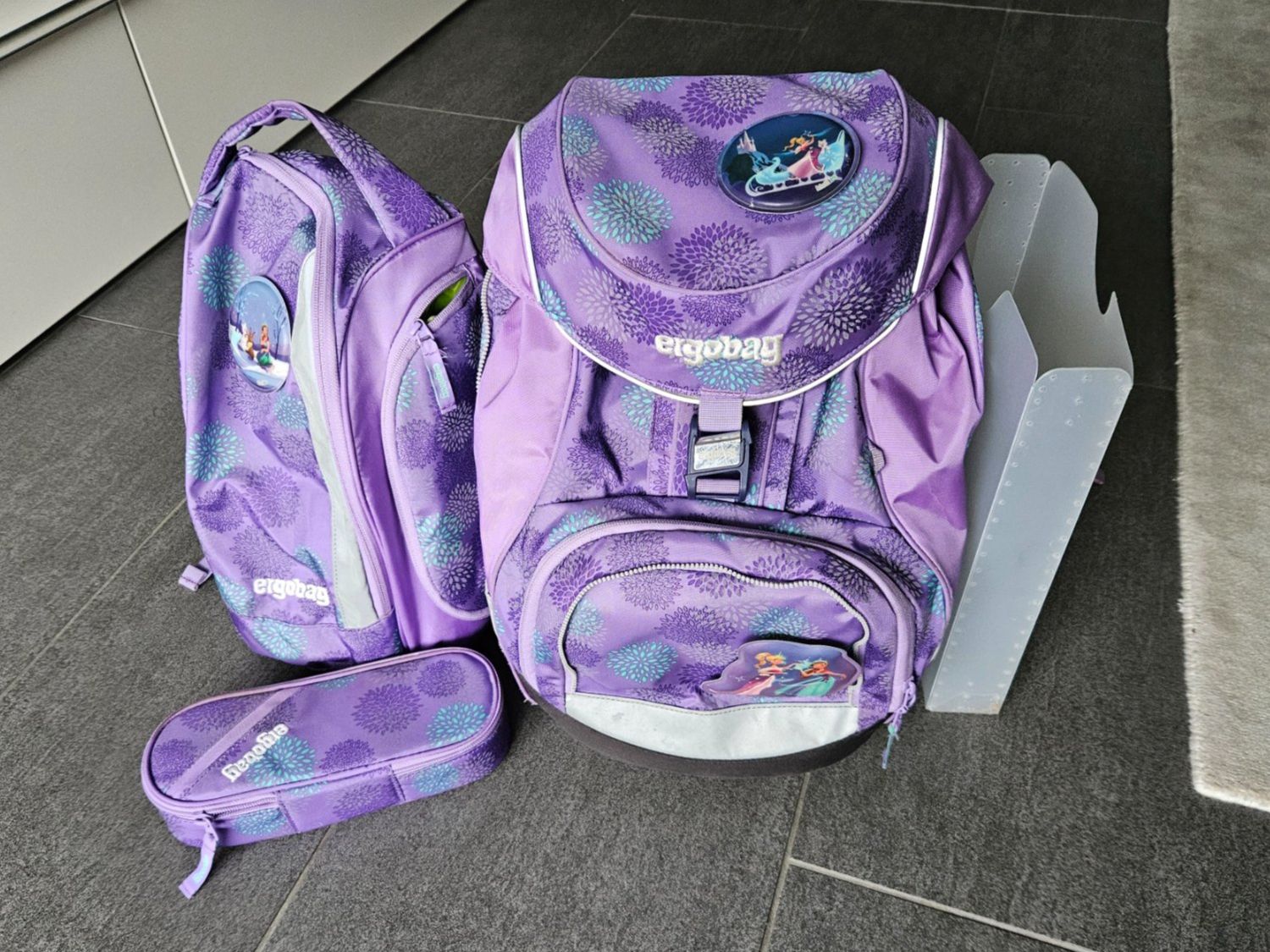 Ergobag Borse & Zaini: Ergobag pack Schulrucksack Set SchlittenzauBär Glow – Usato da Winterthur venduto da Dage01