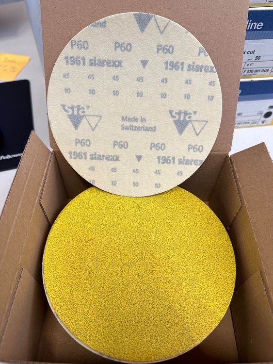 Jürgens Shop, Klett-Schleifscheibe D 150mm ungelocht, Korund