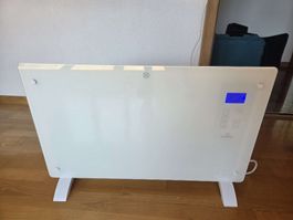 Klarstein Heizung Weiss Glas