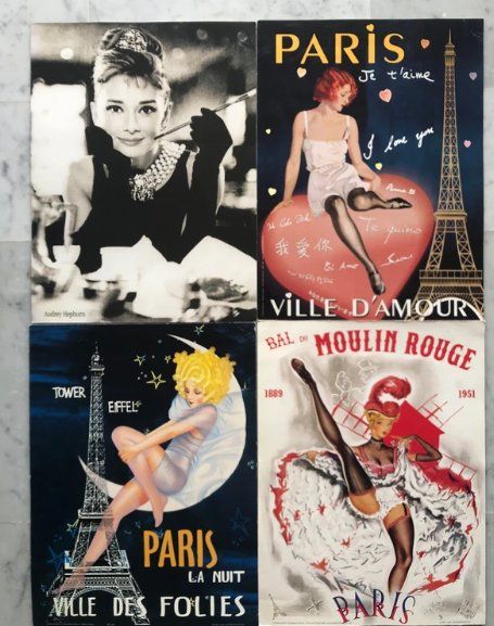 Poster & Bilder: 4 affiches vintage – Gebraucht aus Bern von gaelle_m
