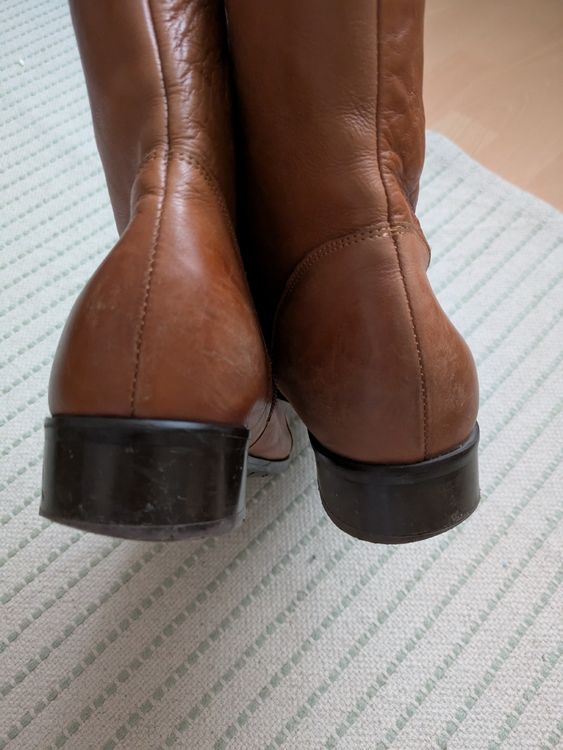 Eksbut Lederstiefel 45 Braun Herbst Winter Echt Leder