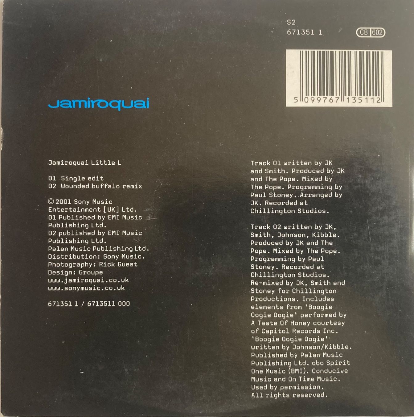 CD: JAMIROQUAI - LITTLE L – Usato da Poliez-Pittet venduto da Newtown-Records 1