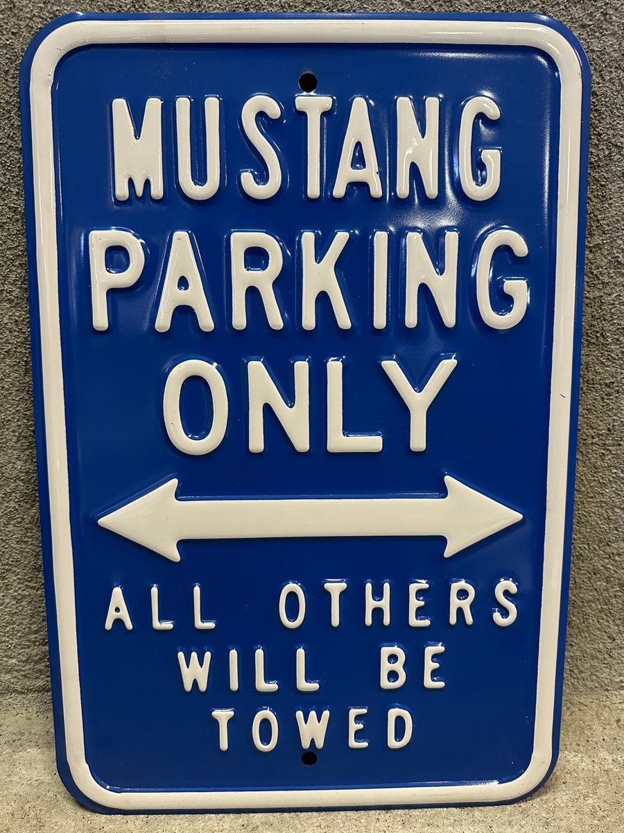 Schilder: Ford Mustang parking only – Neu (gemäss Beschreibung) aus Reinach AG von rares75