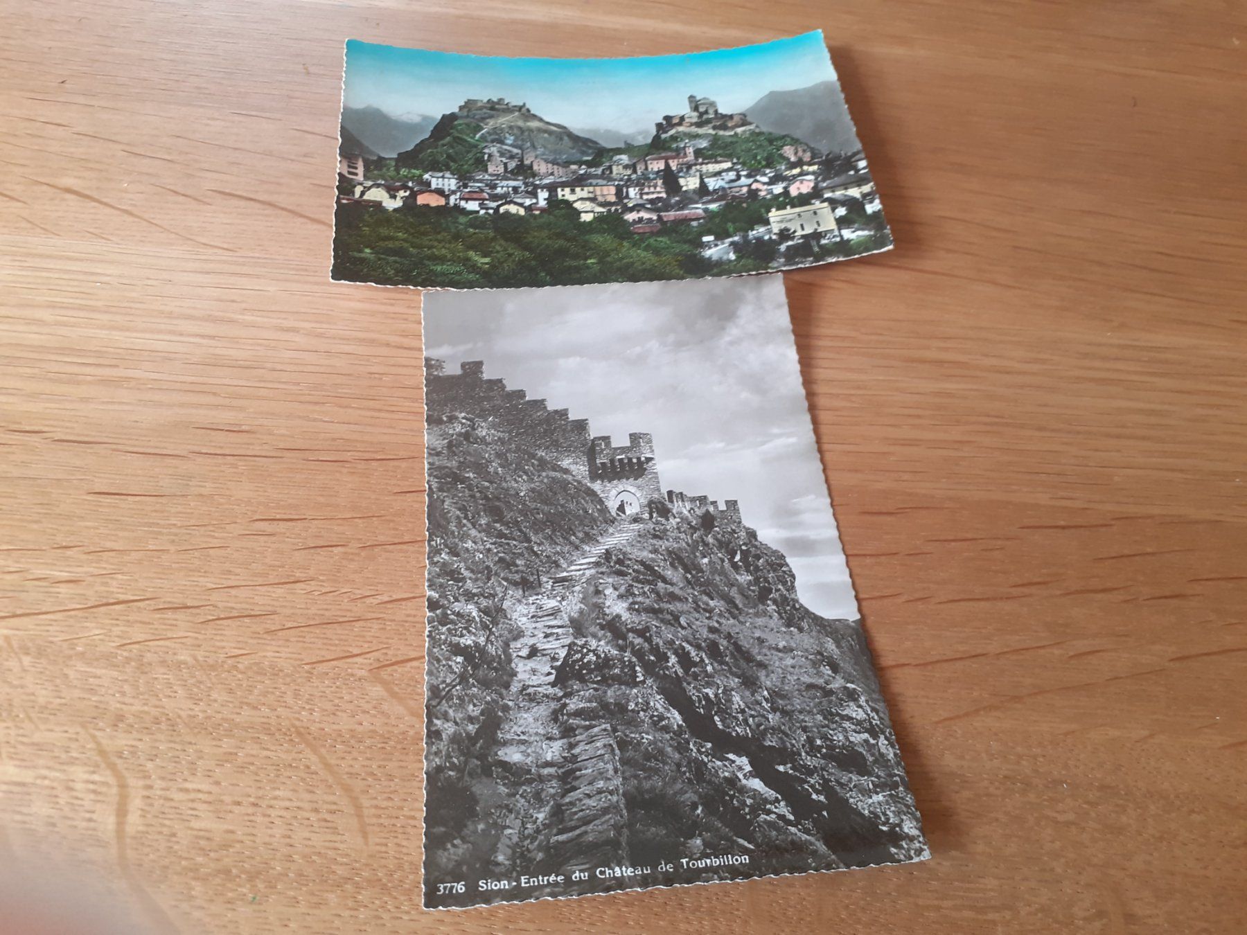 Cartoline postali: SION - TOURBILLON et VALERE - 1959 – Usato da Winterthur venduto da Ornyx7
