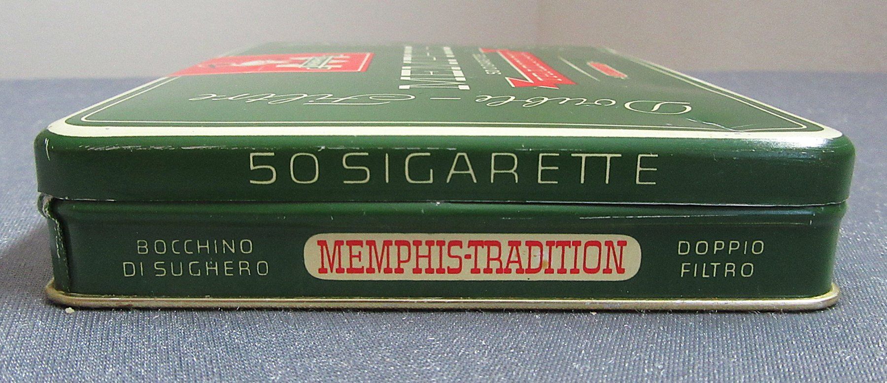 Altro in Decorazioni & Accessori: leere Cigaretten Blechdose - Memphis Tradition Double-Filter – Usato da Auenstein venduto da Padabimbim 1