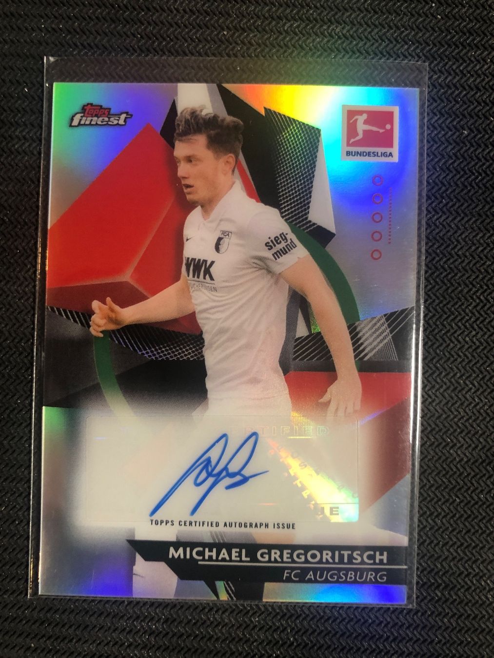Topps Carte collezionabili: Topps Finest Michael Gregoritsch Autogramm – Usato da Wangenried venduto da Garagara