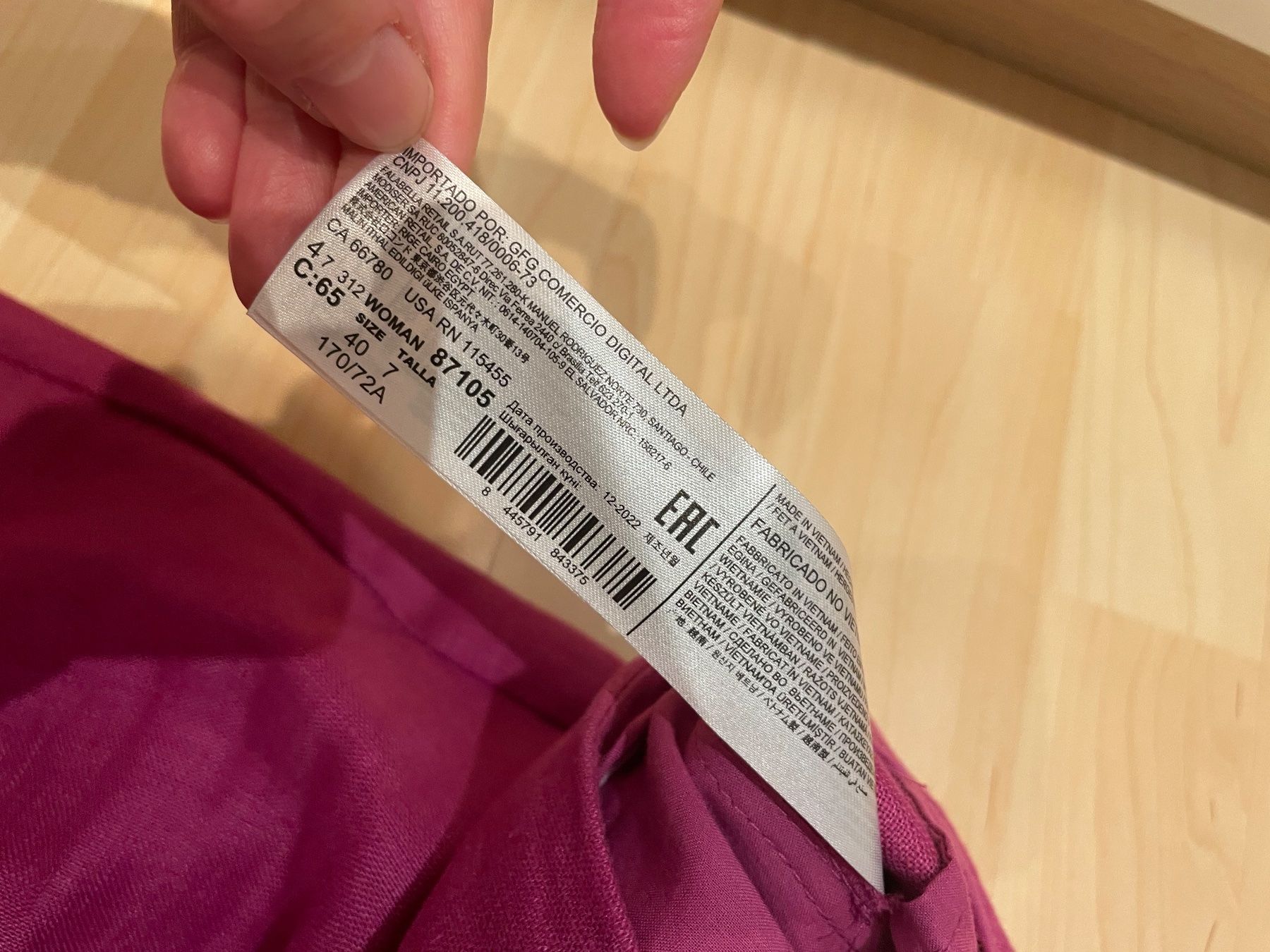 Mango Giacche: Mango Leinen Hose Pink Gr. 40 – Usato da Winterthur venduto da Fabelhaft123 2