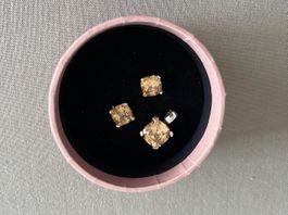 Set Ohrstecker und Anhänger in Silber /Zirkonia