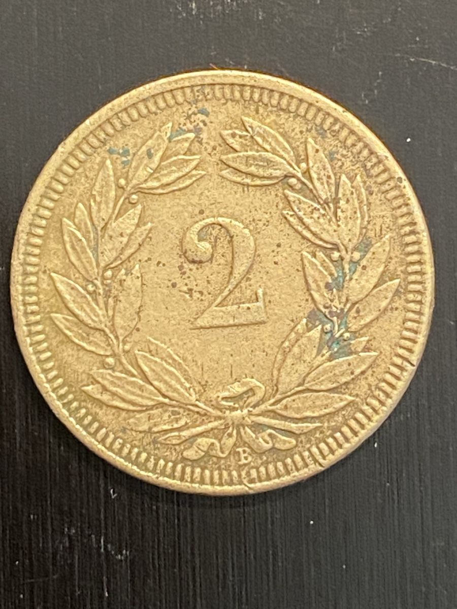 Toutes les monnaies: CH, 2 cts 1893 Cuivre  – D'occasion à Corsier-sur-Vevey par Ginoarturo