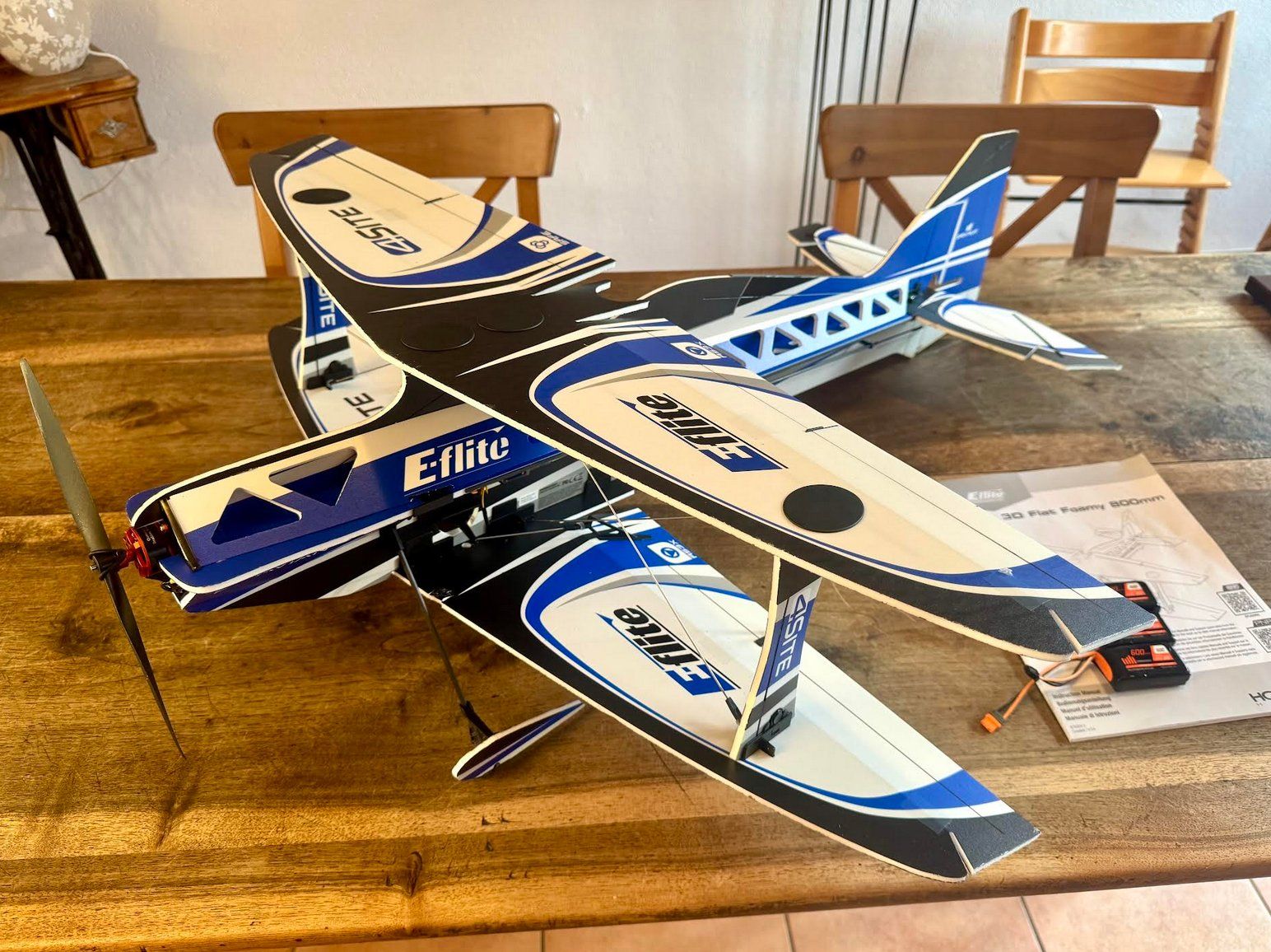 E-Flite Modellismo RC: AVION 4-Site 3D FLAT 800mm EP BNF Basic with AS3X+ and SAFE – Usato da Lausanne venduto da Techobby