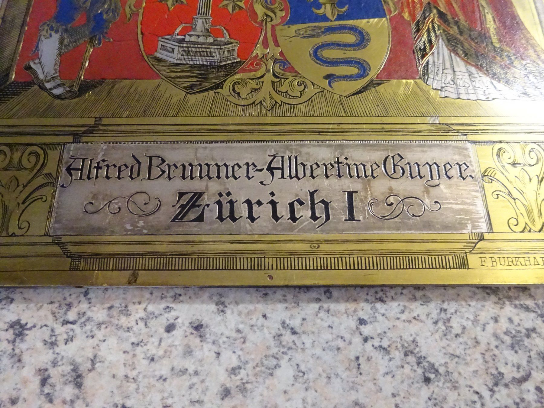 Dipinti: Wappen / Alfred Brunner & Albertine Guyer – Usato da Esslingen venduto da eintagammeer 6