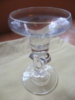 Eleganter Kerzenständer aus Glas, Vintage Design
