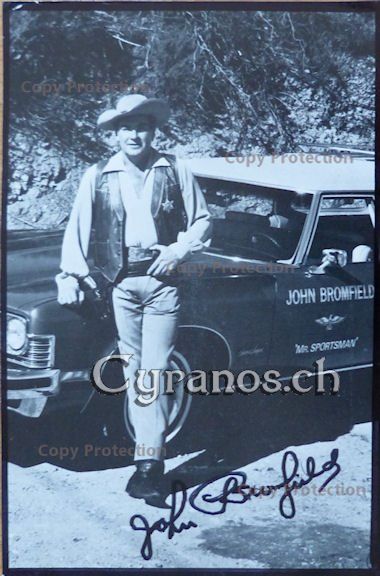 Autografi: John Bromfield (1922-2005) Schauspieler - Autogramm – Usato da Dietikon venduto da immortal-stars