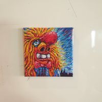Magnet: Waggis 5.2x5.2cm Fasnacht Basel
