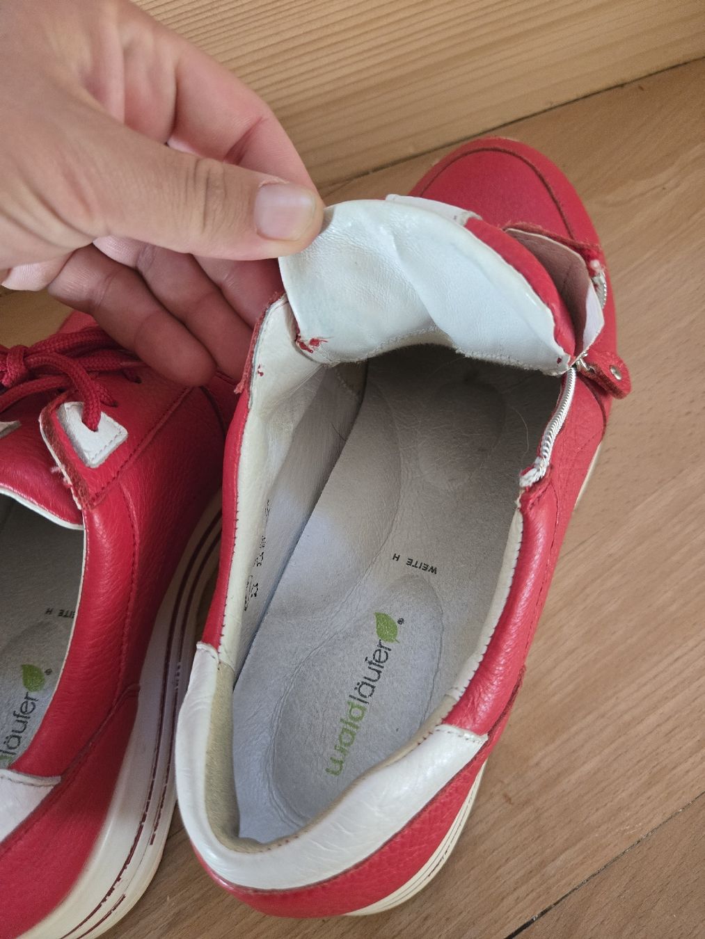 Scarpe da donna: Waldläufer Halbschuhe rot - Grösse 40  – Usato da Unterterzen venduto da elebo 4