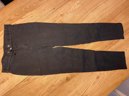 Schwarze Mädchenreithose, Gr. 140, Fouganza