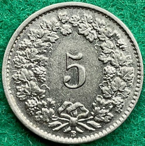 Tutti le monete: Pièce de 5 ct suisse 1933 – Usato da Plan-les-Ouates venduto da gab_cgf6 1
