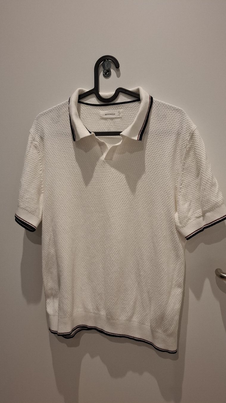 Magliette Polo: white polo shirt size S with texture  – Nuovo (secondo la descrizione) da Zürich venduto da pto_6wfs